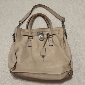 Michael Kors cream crossbody handbag